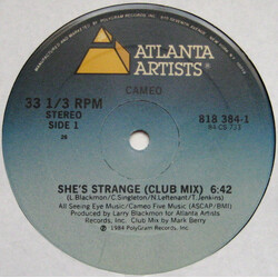 Cameo She's Strange VINYL 12" USED