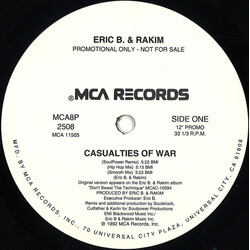Eric B. & Rakim Casualties Of War VINYL 12" USED