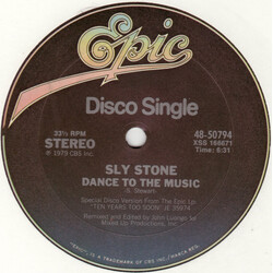 Sly Stone Dance To The Music VINYL 12" USED