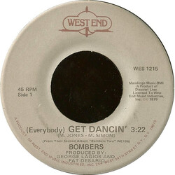 Bombers (Everybody) Get Dancin' USED VINYL 7INCH 45 RPM