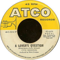 Otis Redding A Lover's Question / You Made A Man Out Of Me VINYL 7" USED
