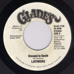 Latimore (2) Discoed To Death USED VINYL 7INCH 45 RPM PROMO STEREO