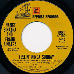 Nancy Sinatra / Frank Sinatra Feelin' Kinda Sunday USED VINYL 7INCH 45 RPM SINGLE