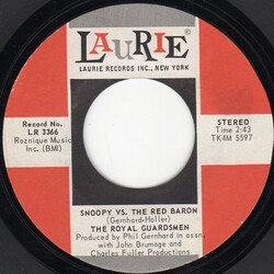 The Royal Guardsmen Snoopy Vs. The Red Baron USED VINYL 7INCH 45 RPM SINGLE REISSUE STYRENE STEREO