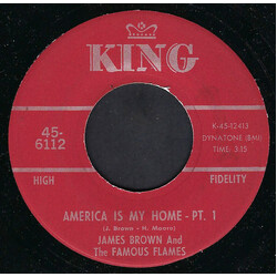 James Brown & The Famous Flames America Is My Home USED VINYL 7INCH 45 RPM SINGLE