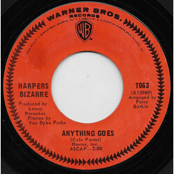 Harpers Bizarre Anything Goes USED VINYL 7INCH 45 RPM SINGLE STYRENE