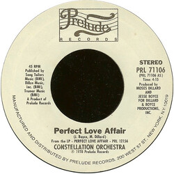 Constellation Orchestra Perfect Love Affair USED VINYL 7INCH 45 RPM STYRENE STEREO
