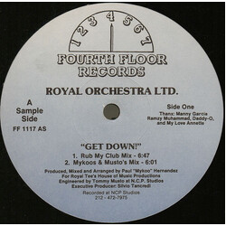 Royal Orchestra Ltd. Get Down! VINYL 12" USED