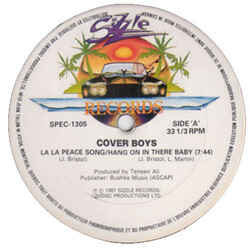 Cover Boys La La Peace Song/Hang On In There Baby USED VINYL 12INCH 33 S RPM