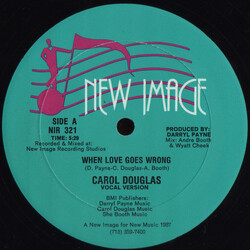 Carol Douglas When Love Goes Wrong USED VINYL 12INCH 33 S RPM