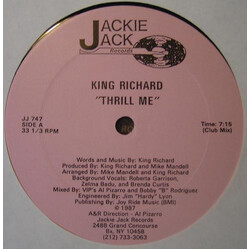 King Richard Thrill Me VINYL 12" USED