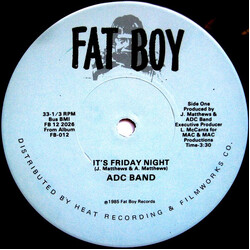 ADC Band It's Friday Night USED VINYL 12INCH 33 S RPM