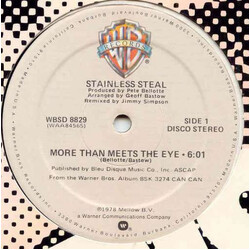 Stainless Steal More Than Meets The Eye / It All Comes Down To Love USED VINYL 12INCH 33 S RPM