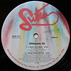 Ultimate 3 MC's I Want You Back USED VINYL 12INCH 33 S RPM