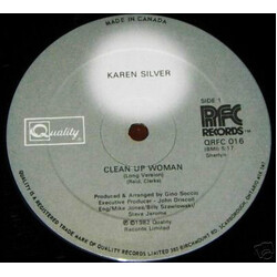 Karen Silver Clean Up Woman USED VINYL 12INCH 33 S RPM