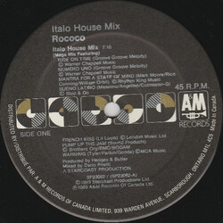Rococo Italo House Mix VINYL 12" USED