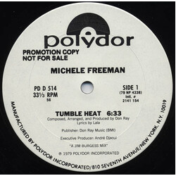 Michele Freeman Tumble Heat USED VINYL 12INCH 33 S RPM PROMO