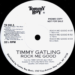 Timmy Gatling Rock Me Good VINYL 12" USED