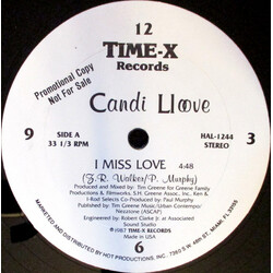Candi Lloove I Miss Love USED VINYL 12INCH 33 S RPM PROMO