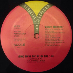 Nancy Martinez (Fire) You've Got Me On Fire USED VINYL 12INCH 33 S RPM PROMO