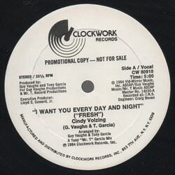 Cindy Volzing I Want You Every Day And Night (Fresh) VINYL 12" USED