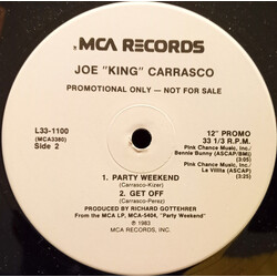 Joe King Carrasco & The Crowns Let's Go USED VINYL 12INCH PROMO 33 S RPM