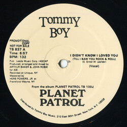 Planet Patrol I Didn't Know I Loved You (Till I Saw You Rock & Roll) VINYL 12" USED