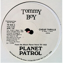 Planet Patrol Cheap Thrills VINYL 12" USED