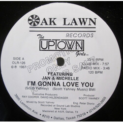 The Uptown Girls / Jan & Michelle I'm Gonna Love You USED VINYL 12INCH 33 S RPM PROMO