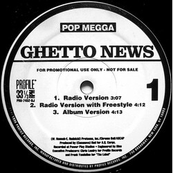 Pop Megga Ghetto News VINYL 12" USED