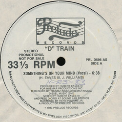 D-Train Something's On Your Mind USED VINYL 12INCH 33 S RPM PROMO