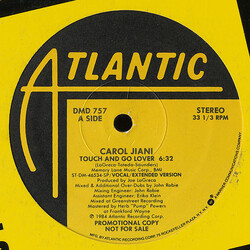 Carol Jiani Touch And Go Lover USED VINYL 12INCH 33 S RPM PROMO