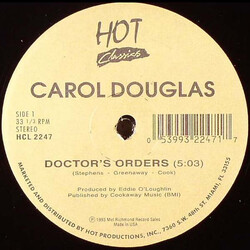 Carol Douglas Doctor's Orders / Midnight Love Affair USED VINYL 12INCH 33 S RPM REISSUE STEREO