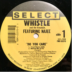 Whistle / The Kreation / Najee Do You Care USED VINYL 12INCH 33 S RPM SINGLE