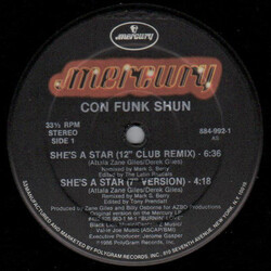 Con Funk Shun She's A Star USED VINYL 12INCH SINGLE
