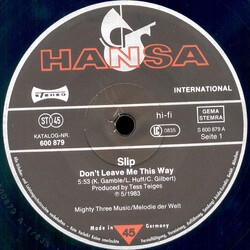 Slip (2) Don't Leave Me This Way VINYL 12" USED