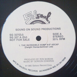 Sound On Sound Productions The Hump USED VINYL 12INCH 33 S RPM SINGLE PROMO STEREO