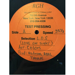 Colors (3) L.O.S ( Love On Sight) USED VINYL 12INCH 33 S RPM TEST PRESSING