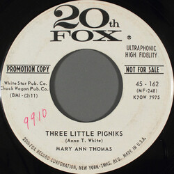 Mary Ann Thomas Three Little Pigniks USED VINYL 7INCH 45 RPM PROMO