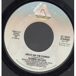 Karen Silver Hold On I'm Comin' USED VINYL 7INCH 45 RPM SINGLE STEREO