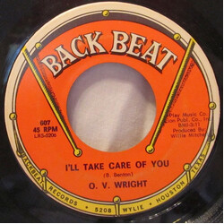O.V. Wright I'll Take Care Of You / Why Not Give Me A Chance USED VINYL 7INCH SINGLE 45 RPM