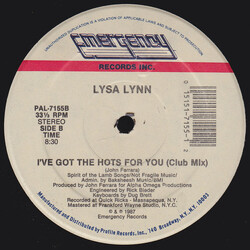 Lysa Lynn I've Got The Hots For You USED VINYL 12INCH 33 S RPM