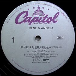 René & Angela Banging The Boogie USED VINYL 12INCH 33 S RPM
