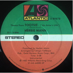 Herbie Mann Theme From Tootsie (An Actor's Life) USED VINYL 12INCH 33 S RPM STEREO