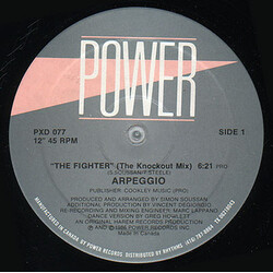 Arpeggio (2) The Fighter USED VINYL 12INCH 45 RPM