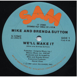 Mike & Brenda Sutton We'll Make It VINYL 12" USED