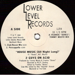 2 Guys On Acid House Music (All Night Long) VINYL 12" USED