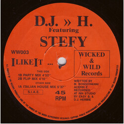 DJ H. Feat. Stefy I Like It VINYL 12" USED