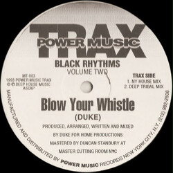 Black Rhythms Blow Your Whistle VINYL 12" USED