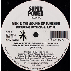 Richard Finch / The Sound Of Sunshine / Patricia & Ray Jr. Do A Little Dance USED VINYL 12INCH 33 S RPM